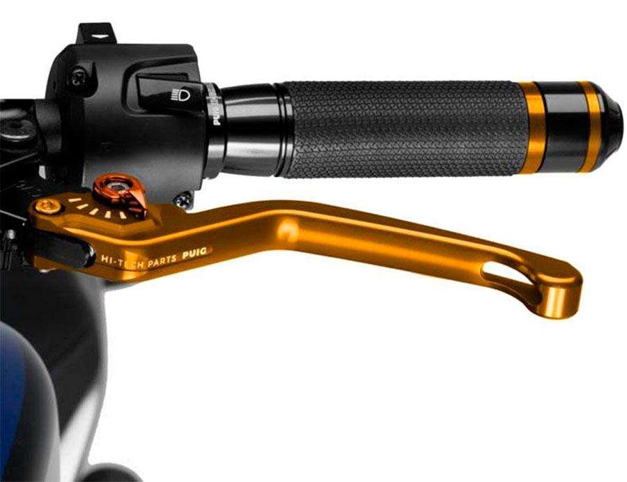 MANETA EMBRAGUE PUIG FIJA 3.0. C/ORO SELECTOR C/NARANJA   220OT