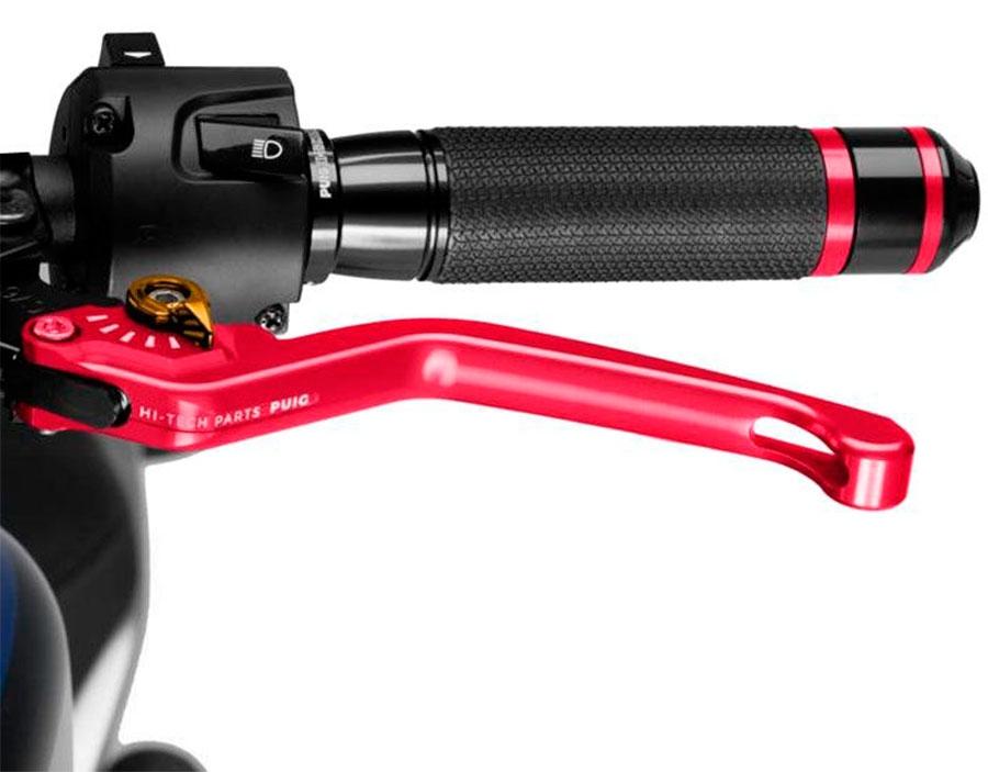 MANETA EMBRAGUE PUIG FIJA 3.0. C/ROJO SELECTOR C/ORO   220RO