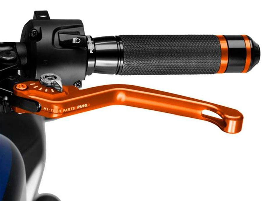MANETA EMBRAGUE PUIG FIJA 3.0. C/NARANJA SELECTOR C/PLA   220TP