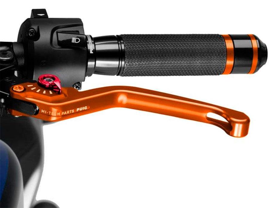 MANETA EMBRAGUE PUIG FIJA 3.0. C/NARANJA SELECTOR C/ROJ   220TR