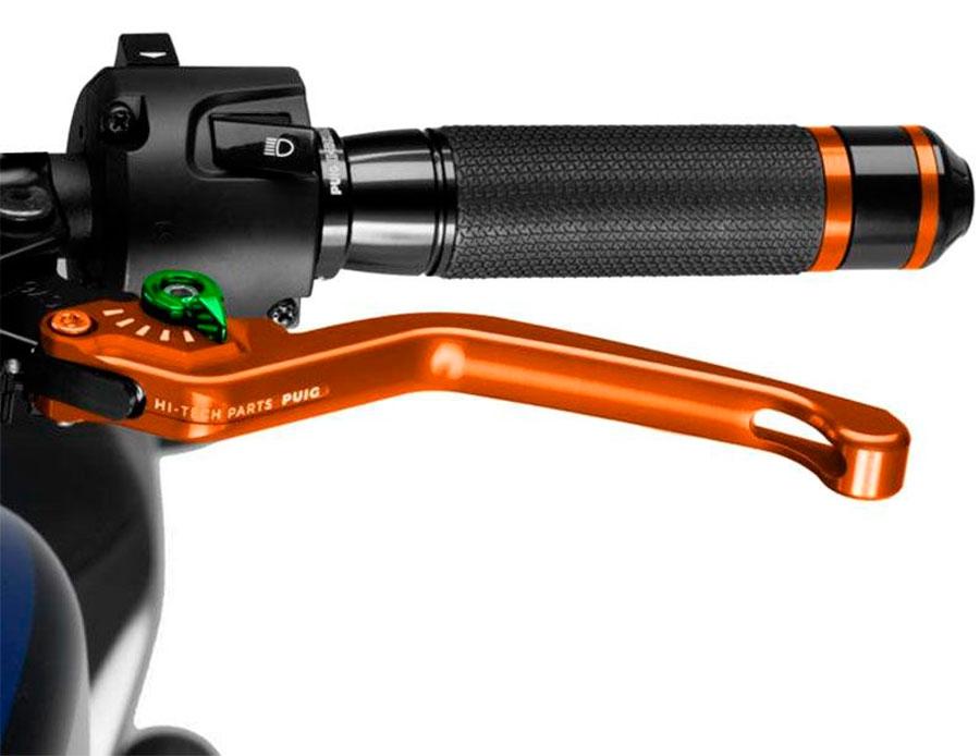 MANETA EMBRAGUE PUIG FIJA 3.0. C/NARANJA SELECTOR C/VER   220TV