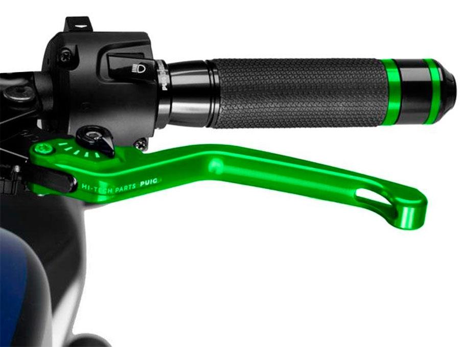 MANETA EMBRAGUE PUIG FIJA 3.0. C/VERDE SELECTOR C/NEGRO   220VN
