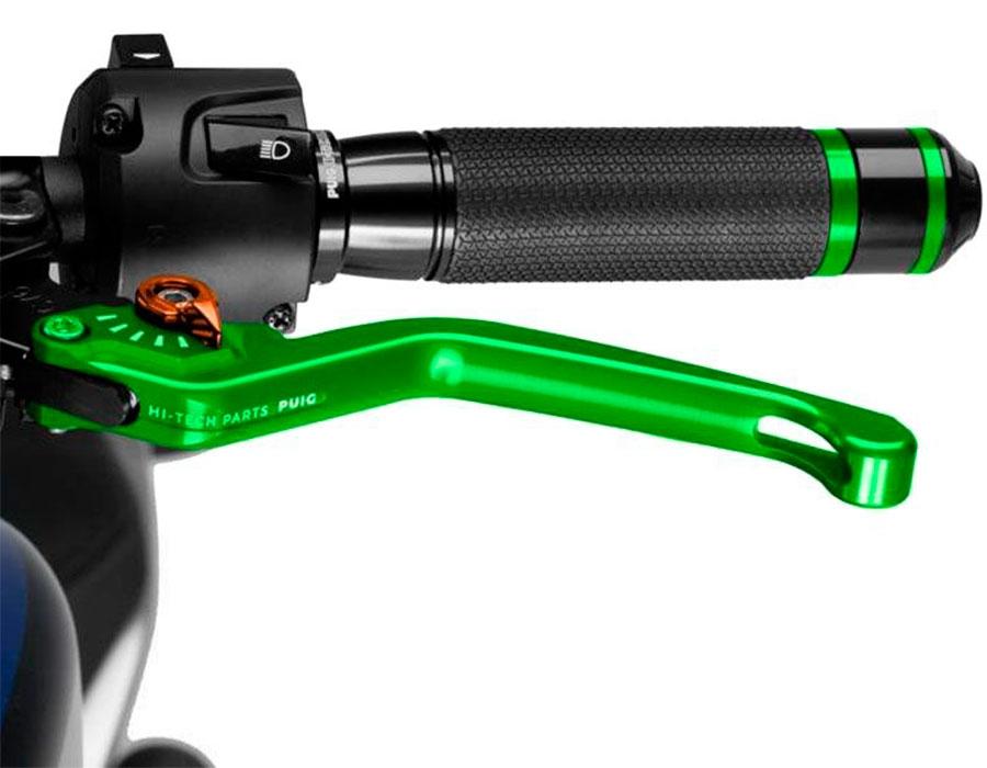 MANETA EMBRAGUE PUIG FIJA 3.0. C/VERDE SELECTOR C/NARAN   220VT