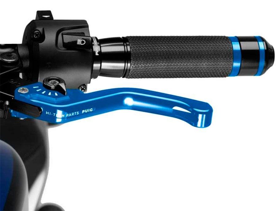 MANETA EMBRAGUE PUIG CORTA 3.0. C/AZUL SELECTOR C/NEGRO   230AN
