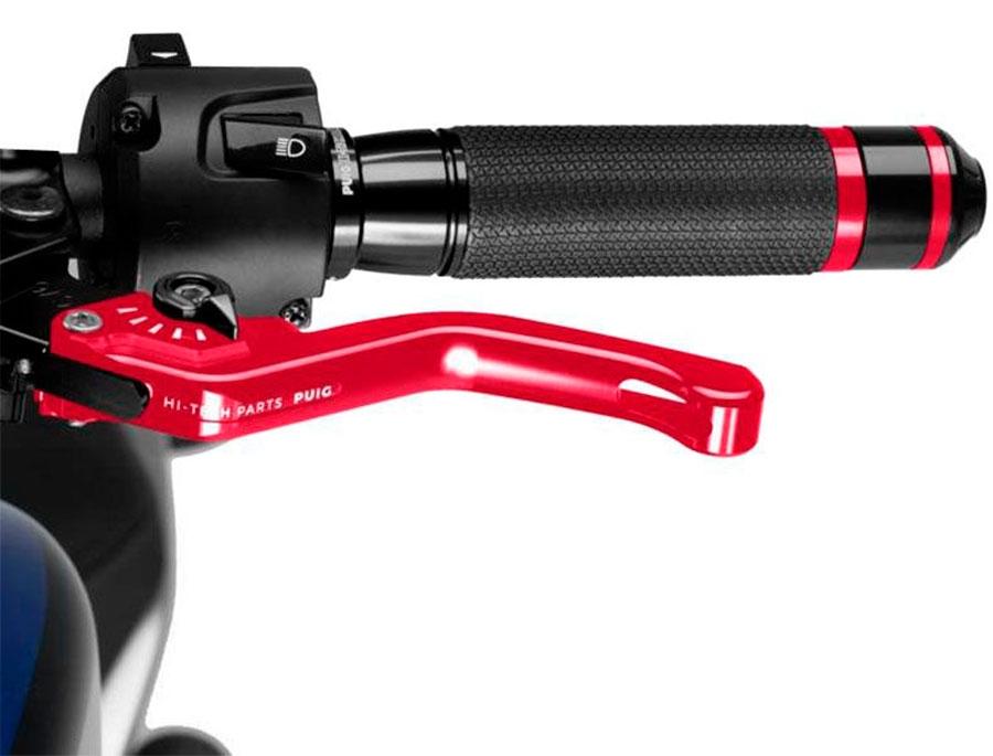 MANETA EMBRAGUE PUIG CORTA 3.0. C/ROJO SELECTOR C/NEGRO   230RN