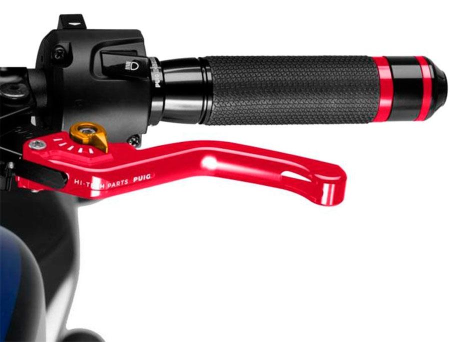MANETA EMBRAGUE PUIG CORTA 3.0. C/ROJO SELECTOR C/ORO   230RO