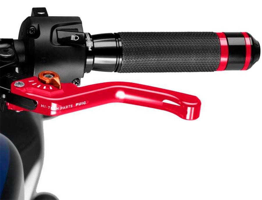 MANETA EMBRAGUE PUIG CORTA 3.0. C/ROJO SELECTOR C/NARAN   230RT