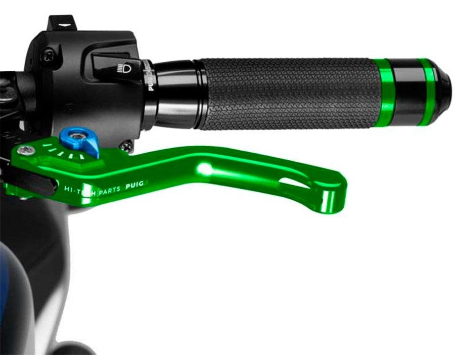 MANETA EMBRAGUE PUIG CORTA 3.0. C/VERDE SELECTOR C/AZUL   230VA