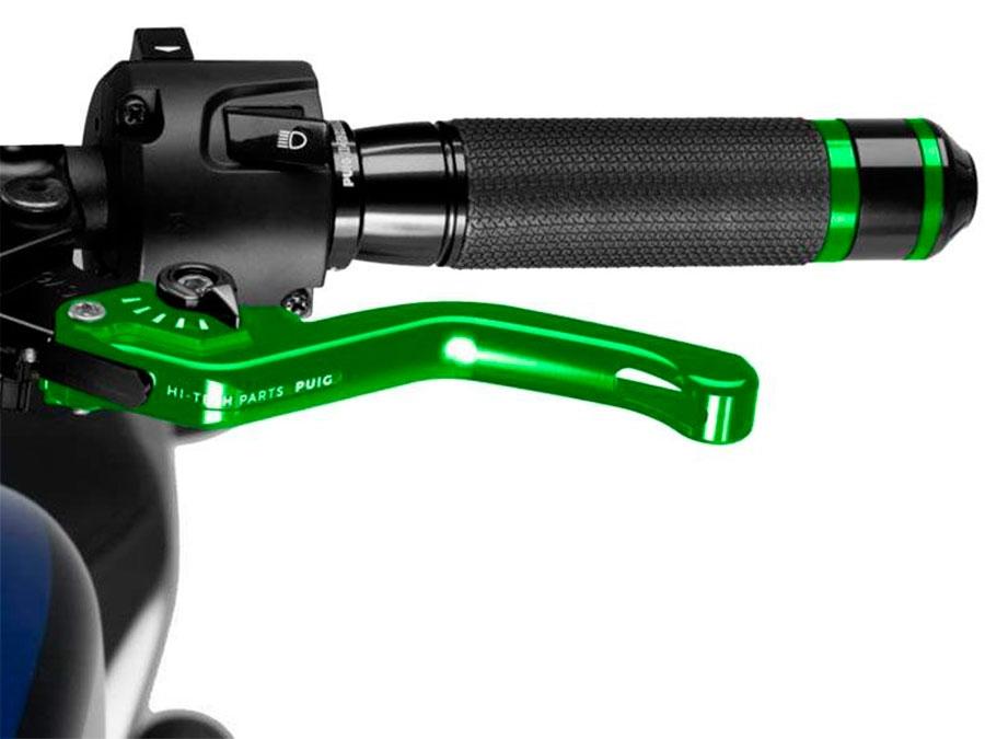 MANETA EMBRAGUE PUIG CORTA 3.0. C/VERDE SELECTOR C/NEGR   230VN