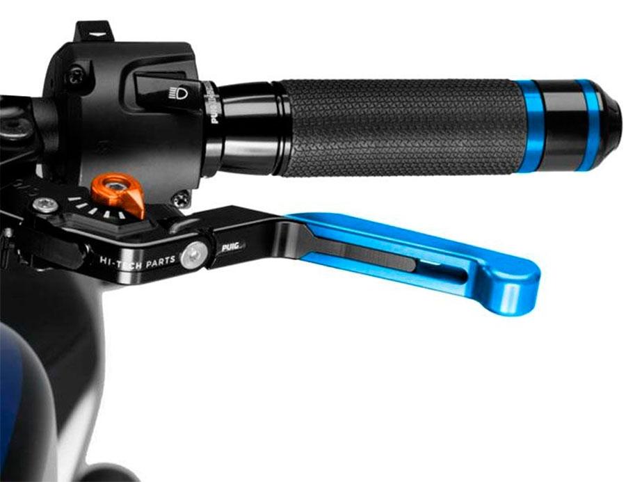 MANETA EMBRAGUE PUIG 3.0. NEGRO EXT/AZUL SELECT/NARANJA   24ANT