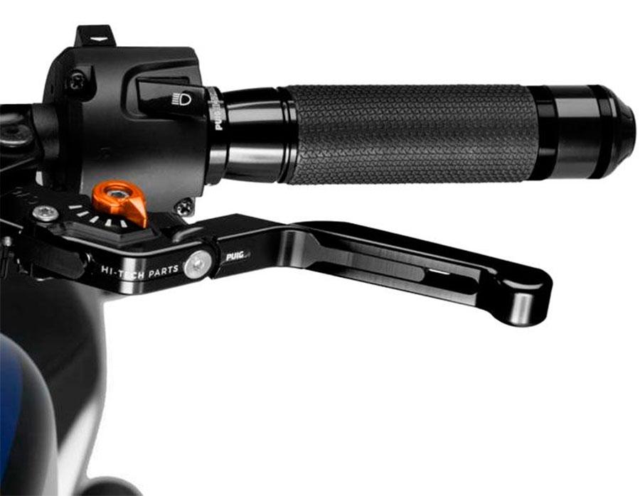MANETA EMBRAGUE PUIG 3.0. NEGRO EXTEN/NEGRO SEL/NARANJA   24NNT