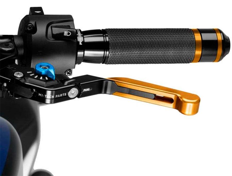 MANETA EMBRAGUE PUIG 3.0. NEGRO EXTEN/ORO SELECT/AZUL   24ONA