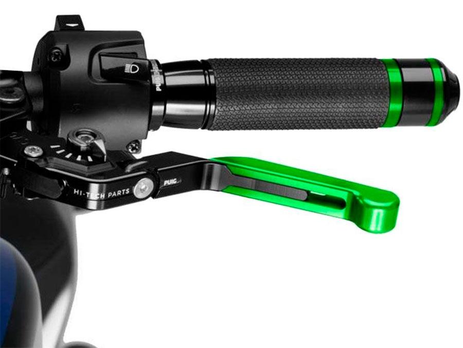 MANETA EMBRAGUE PUIG 3.0. NEGRO EXTEN/VERDE SELEC/NEGRO   24VNN