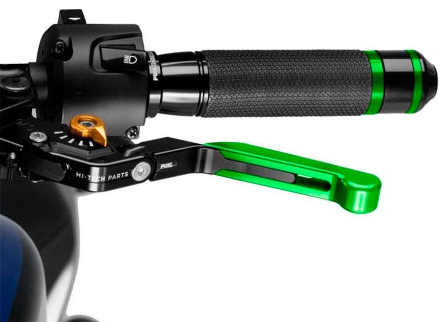 MANETA EMBRAGUE PUIG 3.0. NEGRO EXTEN/VERDE SELECT/ORO   24VNO