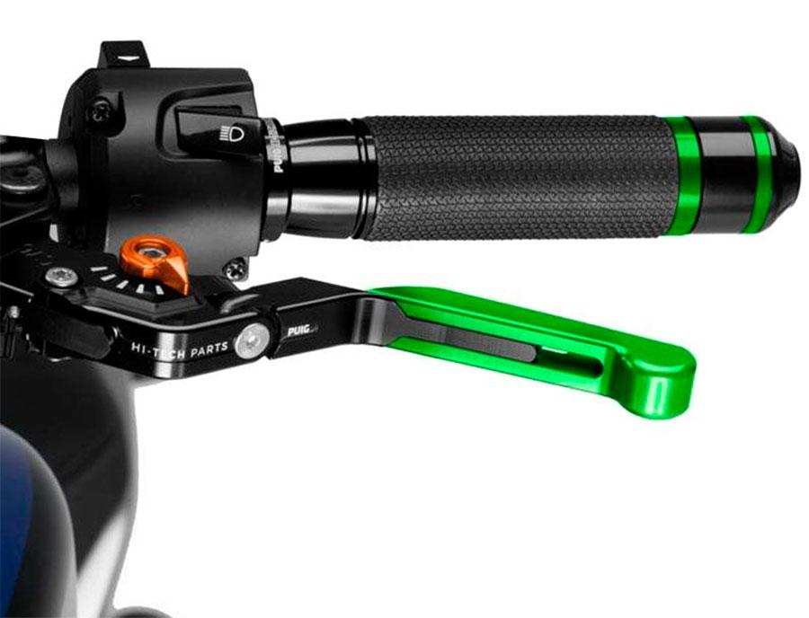 MANETA EMBRAGUE PUIG 3.0. NEGRO EXTEN/VERDE SEL/NARANJA   24VNT