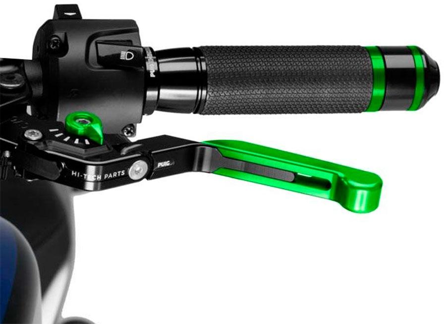 MANETA EMBRAGUE PUIG 3.0. NEGRO EXTEN/VERDE SELEC/VERDE   24VNV