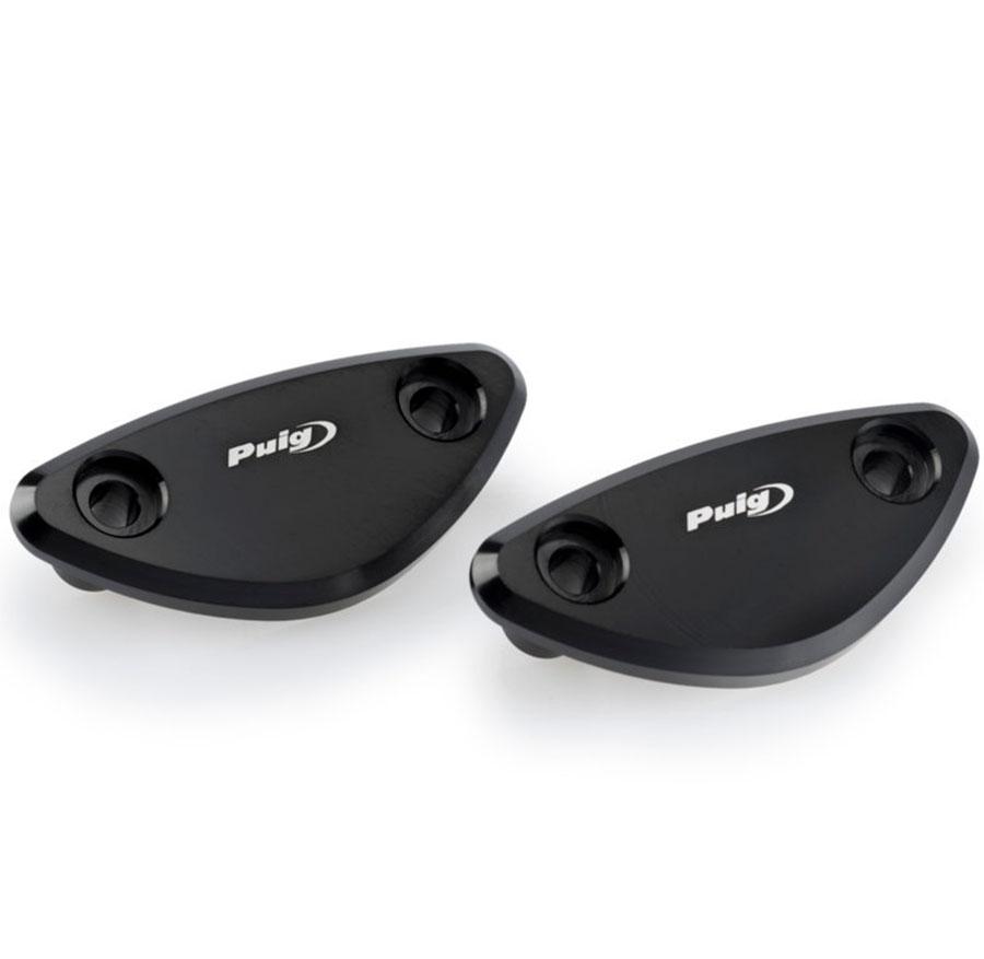JUEGO TAPITAS RETROVISOR PUIG TRIUMPH DAYTONA C/NEGRO   3852N