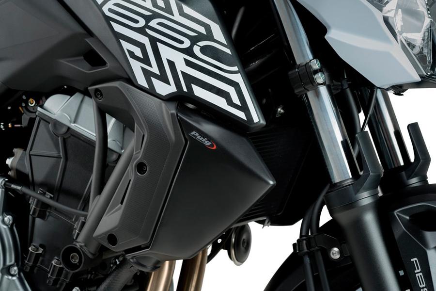 TAPAS RADIADOR PUIG KAWASAKI Z650 17' C/NEGRO MATE   9371J