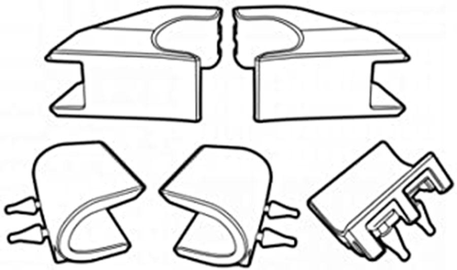 SET RUBBERS SHORE 80 SH36 2014 D1B361GOR