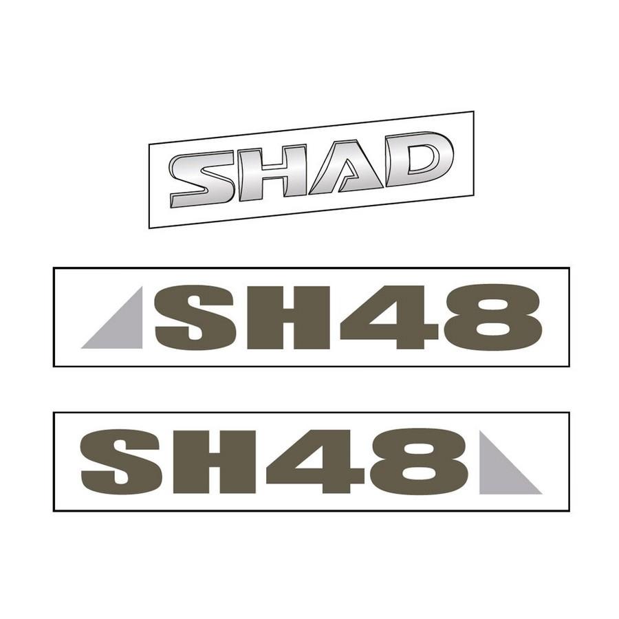 ADHESIVOS SHAD SH48 GRIS OSCURO D1B481ETR