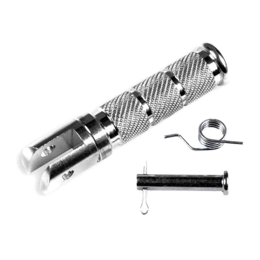 REPOSAPIES ESTRIBERAS V-PARTS SCOOTER REDONDO. PLATA   A2-1-SILVER   601PL