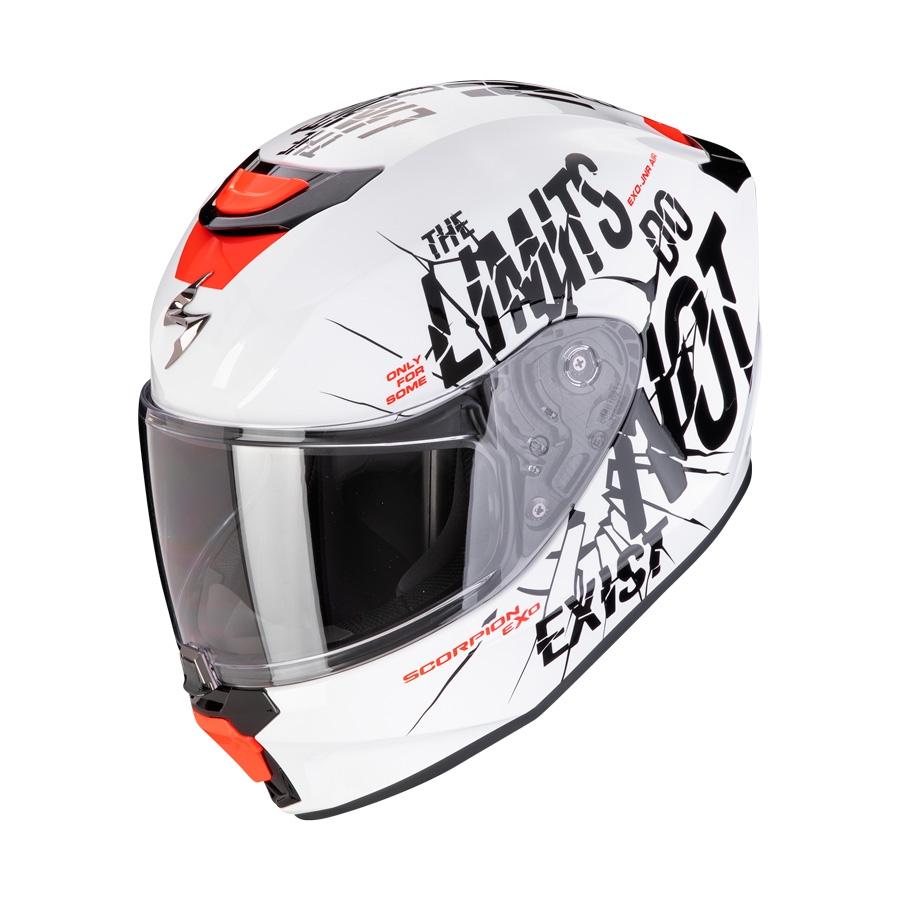 CASCO SCORPION TOURING EXO-JNR BOUM BLANCO-NEGRO