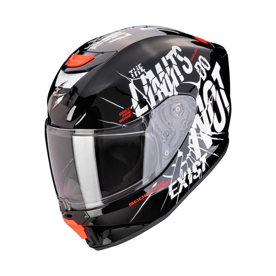 CASCO SCORPION TOURING EXO-JNR BOUM NEGRO-BLANCO