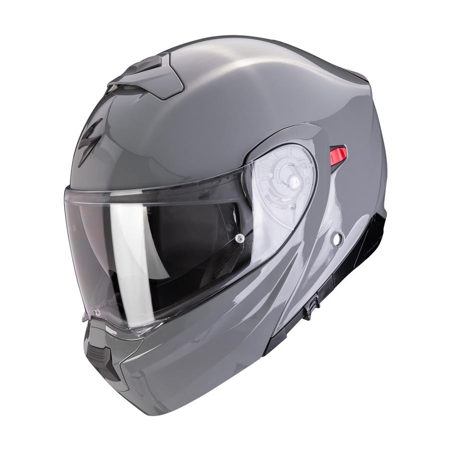CASCO SCORPION MODULABLE EXO 930 EVO SOLID GRIS CEMENTO