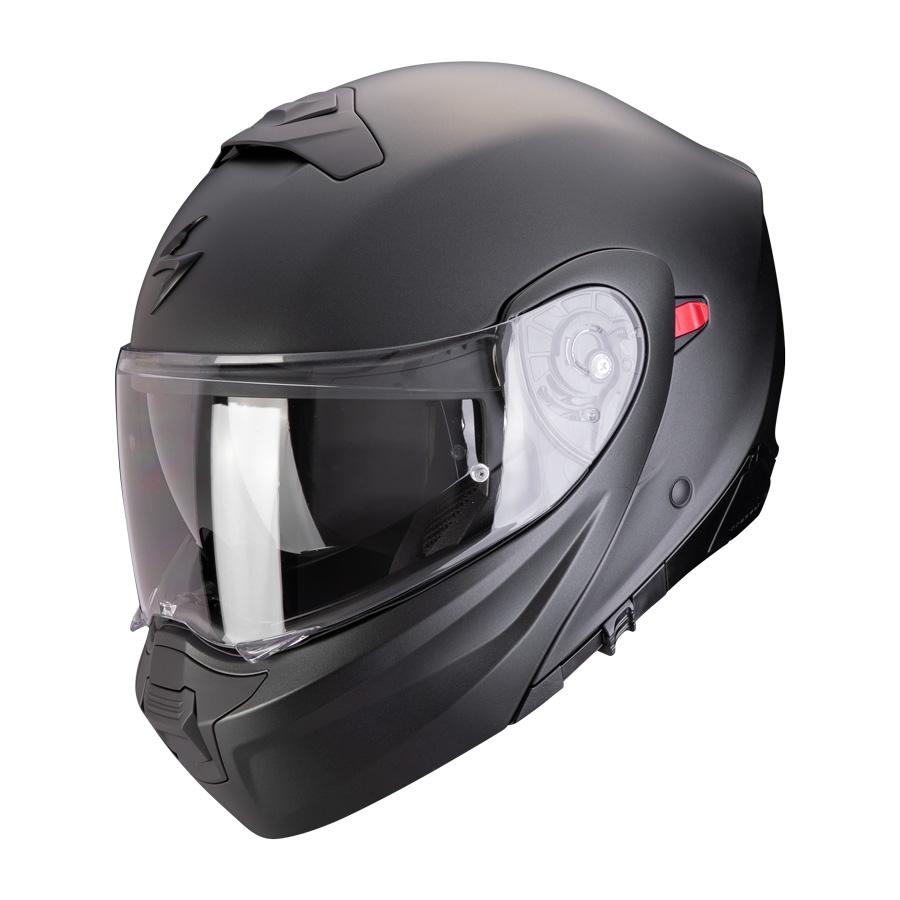 CASCO SCORPION MODULABLE EXO 930 EVO SOLID NEGRO PERLA MATE