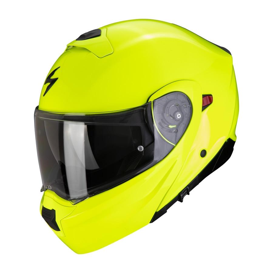 CASCO SCORPION MODULABLE EXO 930 EVO SOLID NEON AMARILLO