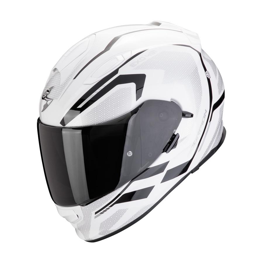 CASCO SCORPION TOURING EXO 491 KRIPTA BLANCO-NEGRO