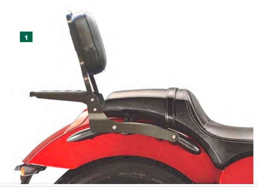 RESPALDO CON PORTAEQUIPAJES SPAAN YAMAHA DRAG STAR 125/250