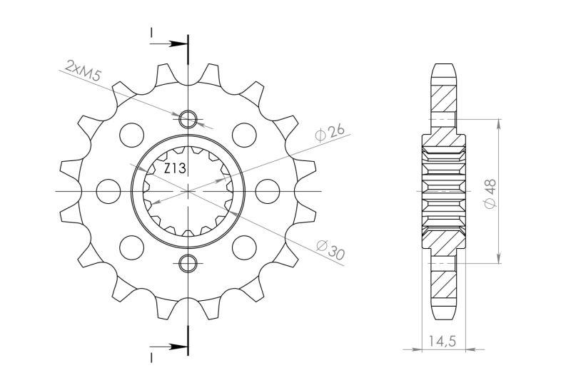 PIÑÓN SUPERSPROX HONDA 530 X 15