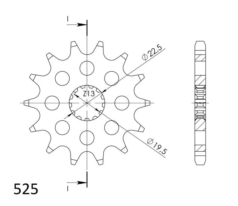PIÑÓN SUPERSPROX SUZUKI 525 X 14