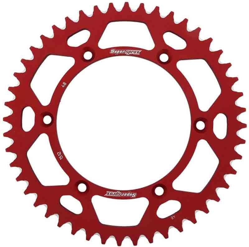 PLATO CORONA SUPERSPROX ALUMINIO ROJA 48 D