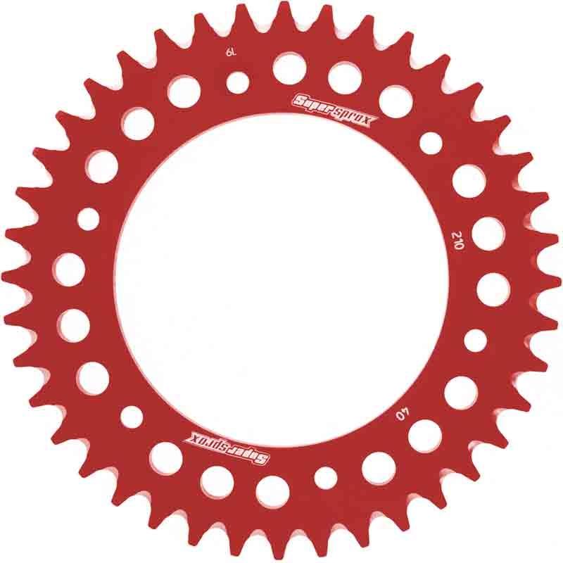 PLATO CORONA SUPERSPROX ALUMINIO ROJA 40 D
