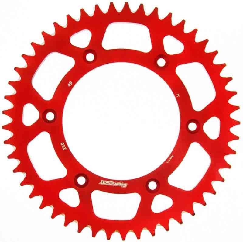 PLATO CORONA SUPERSPROX ALUMINIO ROJA 49 D