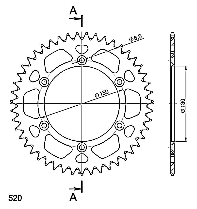 PLATO CORONA SUPERSPROX ALUMINIO AZUL 47 D