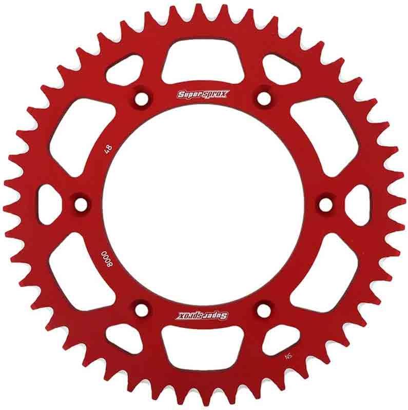 PLATO CORONA SUPERSPROX ALUMINIO ROJA 48 D
