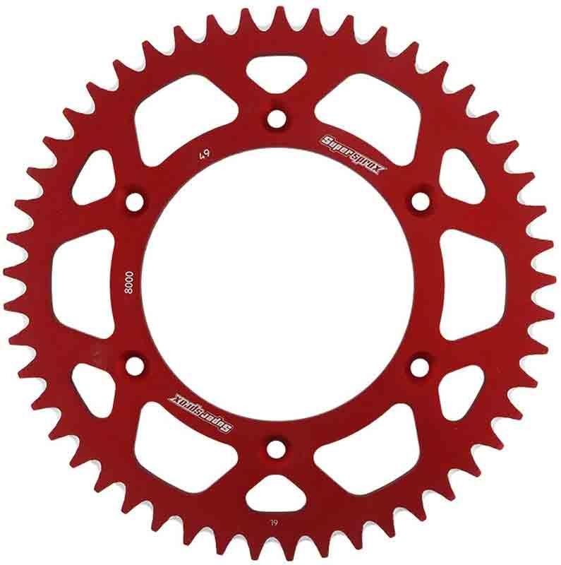 PLATO CORONA SUPERSPROX ALUMINIO ROJA 49 D