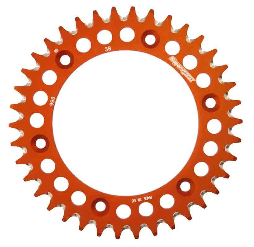 PLATO CORONA SUPERSPROX ALUMINIO NARANJA 38 D