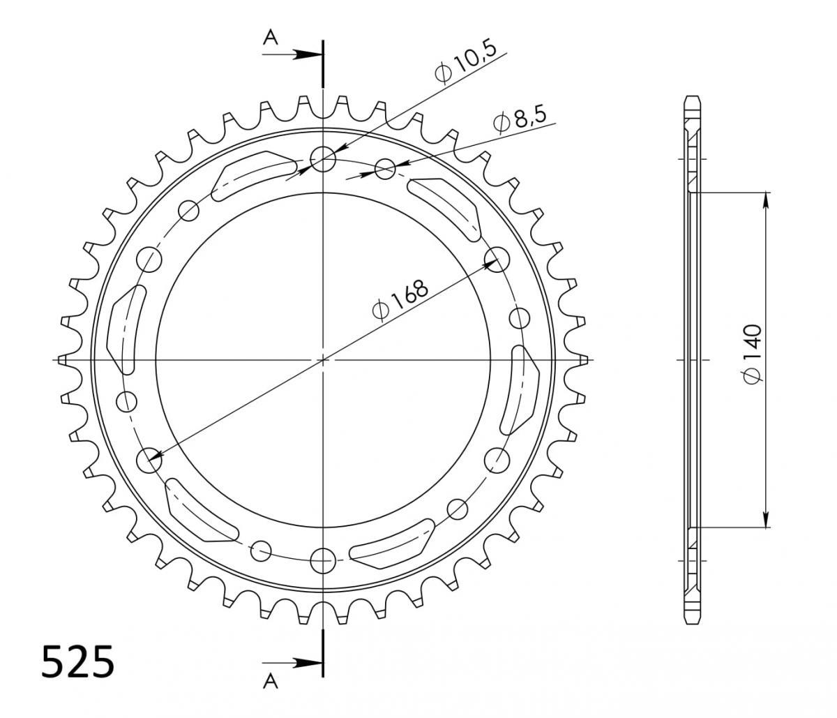 PLATO CORONA SUPERSPROX ACERO BMW 525 X 42