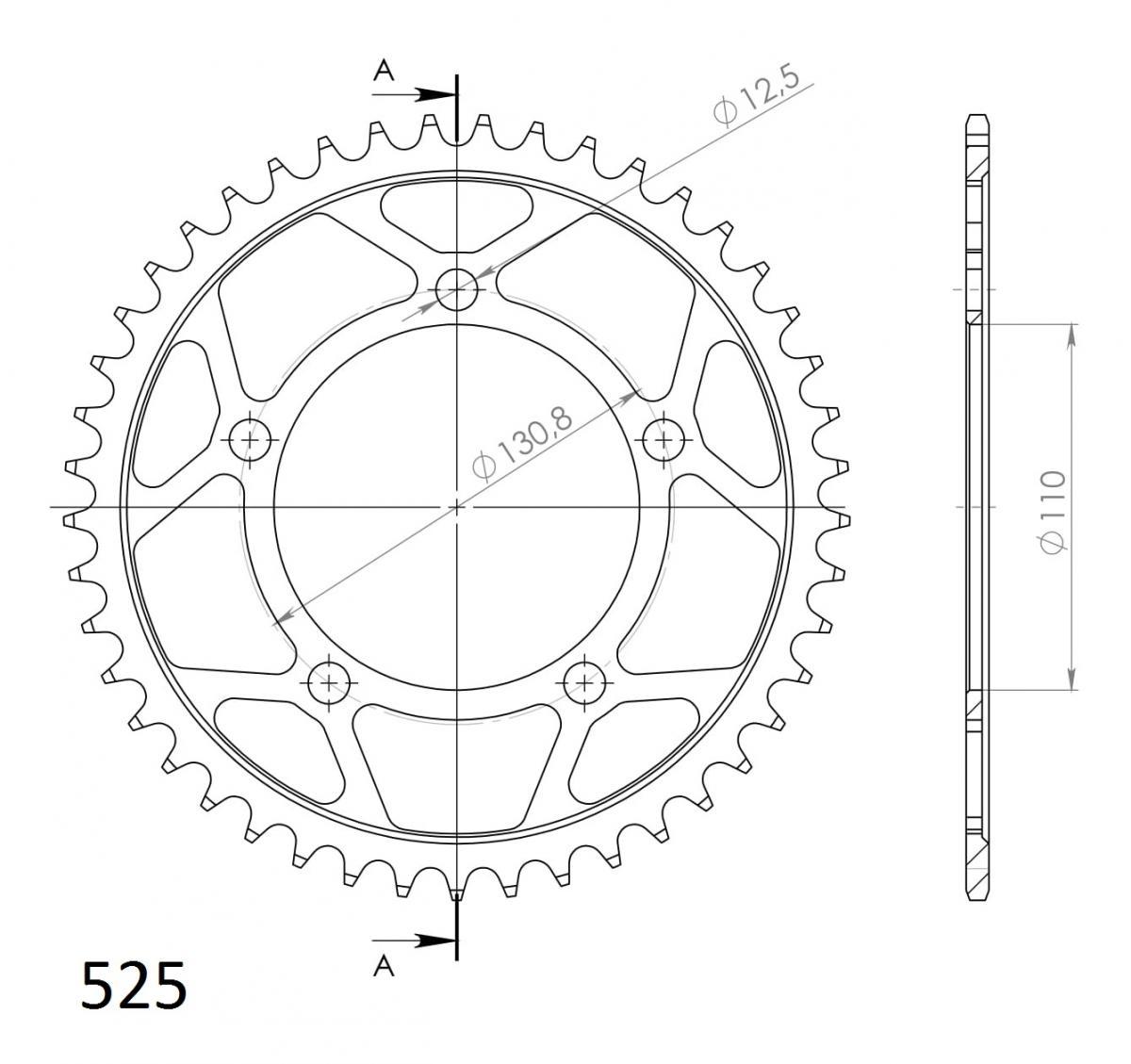 PLATO CORONA SUPERSPROX ACERO BMW 525 X 45