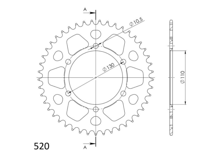 PLATO CORONA SUPERSPROX ACERO BENELLI TRK 502
