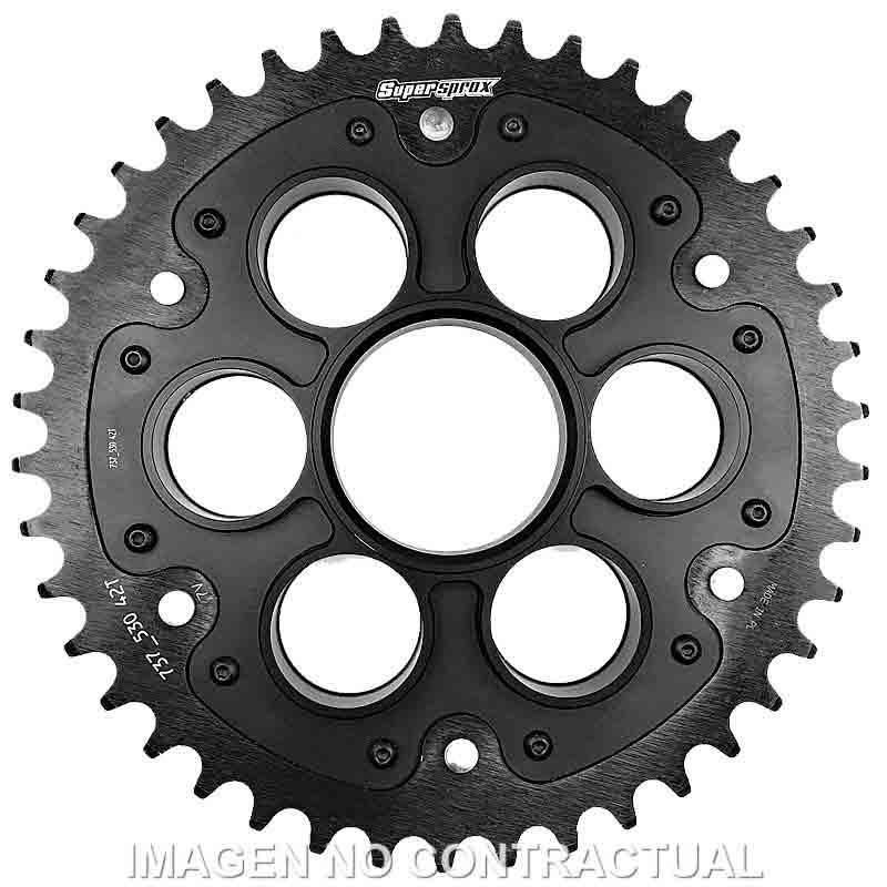 PLATO CORONA SUPERSPROX STEALTH NEGRA DUCATI 525 X 38