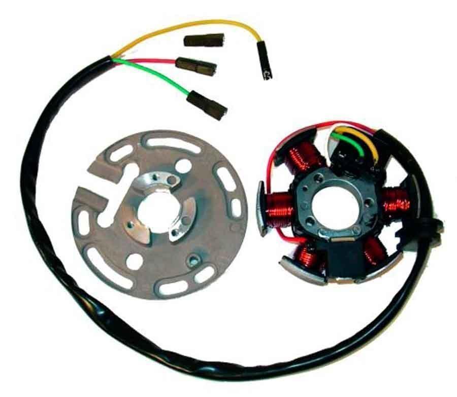 STATOR KOKUSAN 6 POLOS 12V 100W (MOTOR MINARELLI 50 AM6/AM345)     04128029
