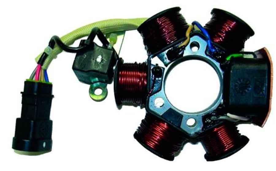 STATOR KOKUSAN 6 POLOS 12V 90W (MOTOR PIAGGIO 50 2T      04168081