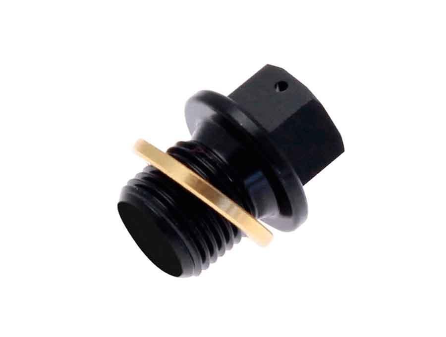 TAPON VACIADO ACEITE TECNIUM NO MAGNÉTICO ALU NEGRO M10 X 1,25 X 14