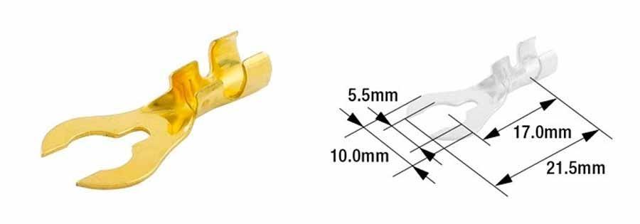TERMINAL CABLE MACHO (BOLSA DE 100 UNIDADES) TOURMAX  5,5MM TIPO B-22  ETP-82   89001081