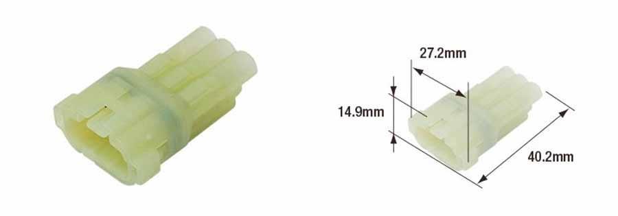 CONECTOR (BOLSA 10 UNIDADES) HEMBRA HERMÉTICO TOURMAX TIPO 090 (FRSH)  ETP-105   89501037
